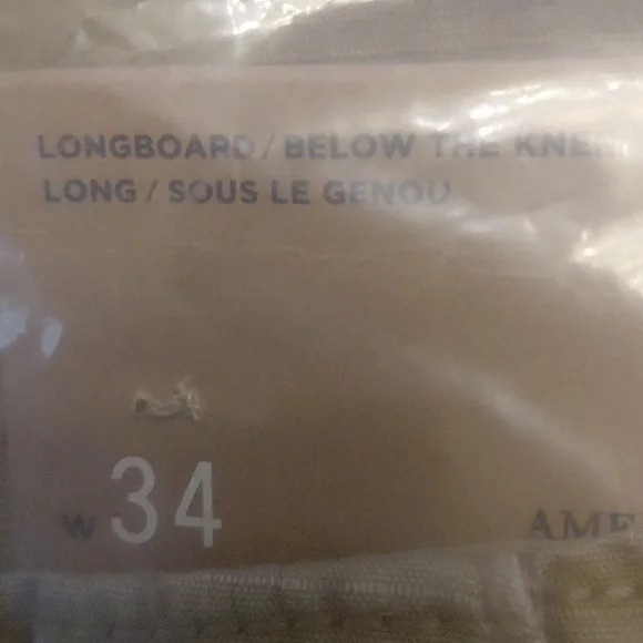 American Eagle Outfitters  Longboard /below The Knee/ Tan /w34 - Picture 3 of 3